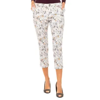 Damenhose mit geradem Saum und Gürtelschlaufen LWT011