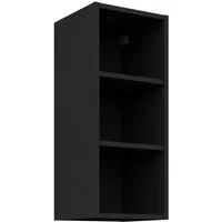 Küchen-Preisbombe Hängeschrank Regal 30 cm Schwarz Küche Küchenzeile Küchenblock SIENA MONZA ARONA