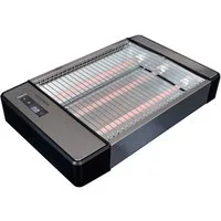 GASTRONOMA Toaster 18140003, Flachbett-Toaster, 920 W, Quarz-Heizelemente, Krümelschutz, Timer, Signalton, Abschaltautomatik