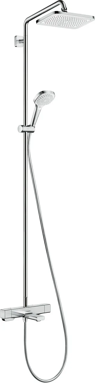 Hansgrohe Showerpipe Croma E 280 1jet chrom mit Wannenthermostat, 27687000 27687000