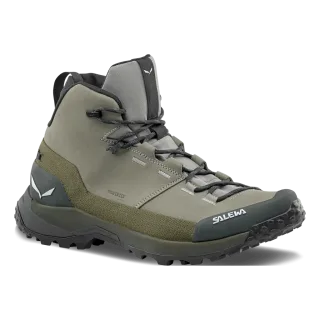 SALEWA - Puez Leather Mid Powertex Schuh Herren - Schwarz (Gr.43)