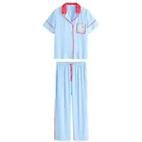Cath Kidston Pyjama Cath Kidston durchgeknöpfter Schlafanzug aus Satin (2 tlg)