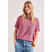 STREET ONE Rundhalsshirt Sommershirt mit Frontprint