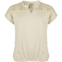 ROADSIGN australia T-Shirt Romantic (1, 1-tlg., 1) mit Spitzeinsatz, aus Baumwolle, luftig und bequem zugleich