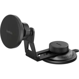 Belkin Magn.kabelloses Kfz-Lade- gerät Qi2 m.Halterung WIC013hqBK