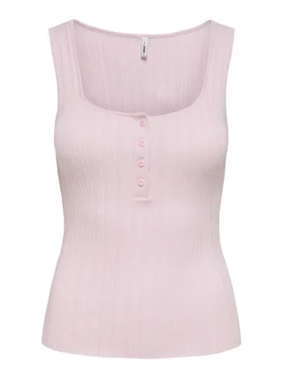 ONLY - ONLBREE SL SQUARE NECK TANK TOP CC KNT Pale Lilac - Gr. - L