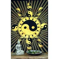 Guru-Shop Tagesdecke Boho Style Wandbehang, indische Tagesdecke -..