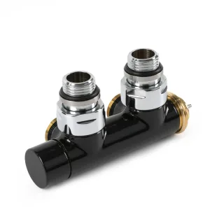 Terma Thermostat-Verbundeckventil 50mmCYLINDER; links; GZ 1/2"-GZ 24-19; schwarz; (V37100E9005DX), T TGZTCZ001