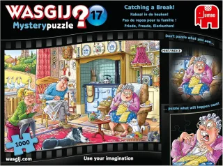 Jumbo Mystery Puzzle 19175 - Friede Freude Eierkuchen [1.000 Teile]