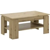 Home affaire Couchtisch Kalmar, rechteckig, 100 x 60 cm, 1 Ablageboden, Sofatisch, Beistelltisch, Kaffetisch, Wohnzimmertisch, coffee table