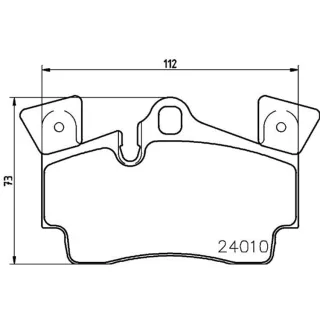 Hella Bremsbel?ge hinten Audi Q7 Porsche Cayenne
