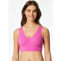 Schiesser Bustier Invisible Soft Microfaser, Lasercut-Abschlüsse, V-Ausschnitt