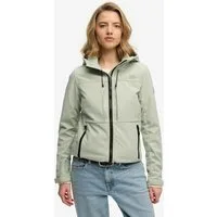 Superdry Outdoorjacke HOODED CLASSIC TREKKER JACKET mit Materialmix aus Polyester und Elasthan, Slim Fit