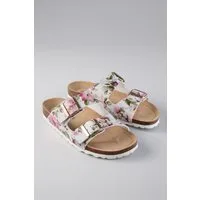 Aniston SHOES Pantolette Hausschuh, Sommerschuh mit Blumendruck - NEUE KOLLEKTION