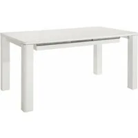 loft24 Esstisch Curtis, Hochglanz Optik mit Tischerweiterung, Länge 160-200 cm