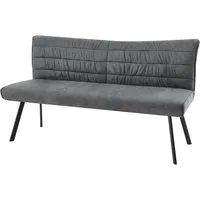 byLIVING Sitzbank ROBBIE, Microfaser, bis 240 kg, Taschenfederkern, Steppung im Rücken, Keder