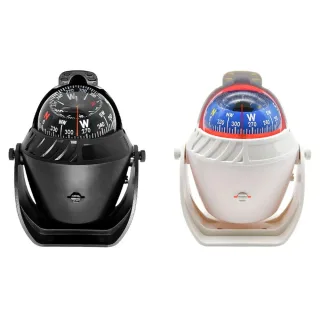 Marine Compass Waterproof LED Illuminated Pivoting Boat Navigation Adjustable Mounting Bracket Corrosion Resistant 12V N