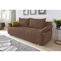 COLLECTION AB Schlafsofa Funtastic, B: 212 cm, Liegel. 145x187 cm, Bettfunktion, Bettkasten, Armteilverstellung & 1 Zierkissen, Federkern