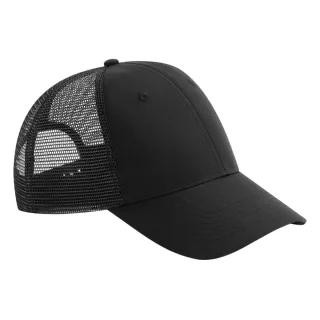 Beechfield - "Urbanwear" Trucker Cap Snapback (Schwarz)