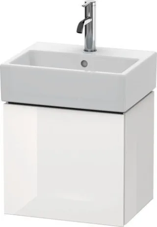 Duravit L-Cube Waschtischunterbau wandhängend Weiß Hochglanz 434x341x400 mm - LC6245R8585 LC6245R8585