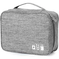 TUWENA Taschenorganizer Kabeltasche, ReiseKabel Organizer Große Wasserdichten organisator, Multifunktional tasche für Kabel Ladegerät Handy Festplatten Powerbank