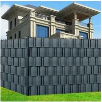 Feel2Home Sichtschutzstreifen Sichtschutz 10X HART PVC Sichtschutzstreifen Zaunfolie versch. Farben, (10er Set, Sichtschutzstreifen), Hart PVC