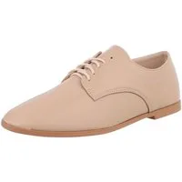Ital-Design Vielseitige Elegante Schuhe für jeden Anlass Schnürschuh (89092087) Blockabsatz Schnürer in Beige