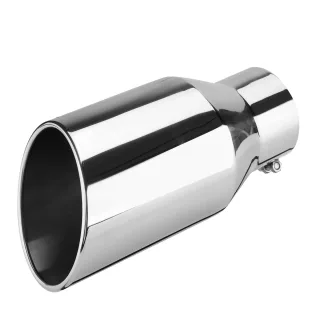 Universal 4 Inch Inlet 6 Inch Outlet Exhaust Tip 12 Inch Length Tailpipe Anti-Corrosive High Temperature Resistant Angle