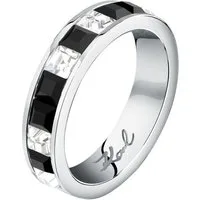 KARL LAGERFELD Fingerring Karl Lagerfeld Damen-Damenring Edelstahl Kristall, Kristall