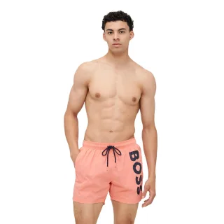 Boss - "Octopus" Badeshorts für Herren, Logo (Leuchtend Rosa)