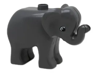 1x LEGO® DUPLO Tier Elefant Baby-Elefant [32g 9x5.5x4.1cm] grau