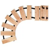 STILTREU Gartensteg Gartenweg, Rollweg - Länge 2,50 Meter, Breite 30 cm, Abstand 8 cm