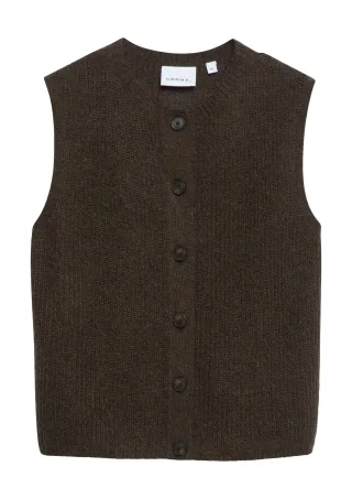comma - Strickjacke braun - Gr. - 38
