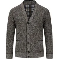 Allthemen Cardigan Herren Strickjacke mit V Ausschnitt Grobstrick Cardigan mit Knöpfen