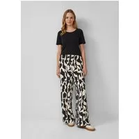 s.Oliver Chinos Hose Wide-Leg-Hose im Loose Fit mit Elastikbund
