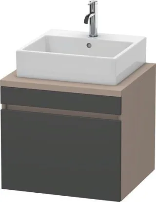 Duravit DuraStyle Konsolenwaschtischunterbau wandhängend Graphit & Basalt Matt 600x548x512 mm - DS53 DS531004943