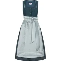 Nübler Dirndl Midi Dirndl Gudrun in Petrol von Nübler - Rocklänge 70 cm