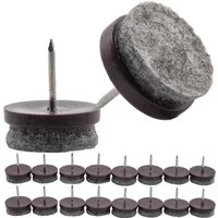 BENSON Möbelfuß 16x Möbelgleiter Filzgleiter Untersetzer Nagel 24mm Stuhl Tisch Füße, (16-St), Untersetzer, Füße, Anti Kratzer