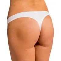 HERMKO String 5050 Tanga Slip, Baumwolle/Elastan, gute Passform, Feinripp