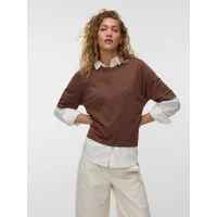 Vero Moda Kurzarmpullover VMSILJE 2/4 O-NCK OVERSIZE PULL GA NOOS Viskosemischung, oversize