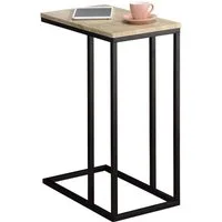 IDIMEX Beistelltisch DEBORA, Couchtisch mit Metallgestell aus MDF-Platte Sofatisch Schwarz/Eiche