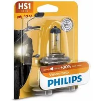 Philips KFZ-Ersatzleuchte Philips HS1 12V 35/35W Vision Moto +30% 1 St. Blister, HS1, 1 St., Warmweiß