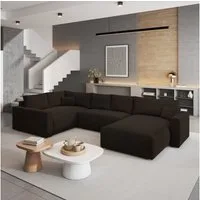 Masseno Ecksofa VELAMI mit Schlaffunktion U-Form, Sofa mit Bettkasten