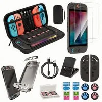 Toomoke Nintendo Switch 2 Zubehör Spielekonsolen-Tasche, Nintendo-Controller (14-in-1-Zubehörset Kompatibel mit Nintendo Switch 2, NintendoSchutzhülle mit Displayschutz, für Switch Konsole und Zubehör)
