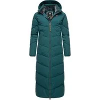 Ragwear Wintermantel Rebelka Extralong wasserdichter Winterparka mit abnehmbarer Kapuze