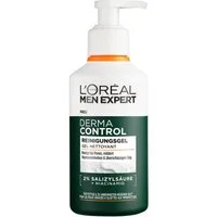 L'ORÉAL PARIS MEN EXPERT Gesichtsreinigungsgel DERMA CONTROL REINIGUNGSGEL, Mit Salizylsäure und Niacinamid, behandelt Pickel und Unreinheiten.