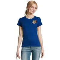 Blondie & Brownie T-Shirt Tom und Jerry Retro Katz Maus Comic Vintage Damen Freizeitshirt Design (Einzelstück, Einzelartikel) RetroPatch KatzMaus UrbanStyle