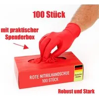 Kemes Einweghandschuhe Nitrilhandschuhe 100 Stück Gummihandschuhe Lebensmittelgeeignet Latexfrei