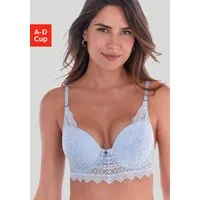 s.Oliver Push-up-BH Romane mit Bügel und graphischer Spitze in transparenter Optik, Dessous