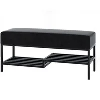 Beautysofa Polsterbank Moderne, modische elegante Bank mit Schuhregal SHELF (B:80/100/H:45/T:35cm)